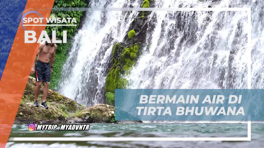 Bermain Air dan Berendam di Air Terjun Tirta Bhuwana, Bali