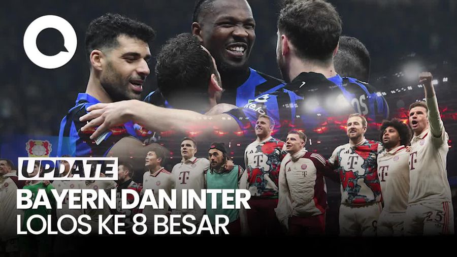 Video Liga Champions: Bayern dan Inter Lolos ke Perempatfinal