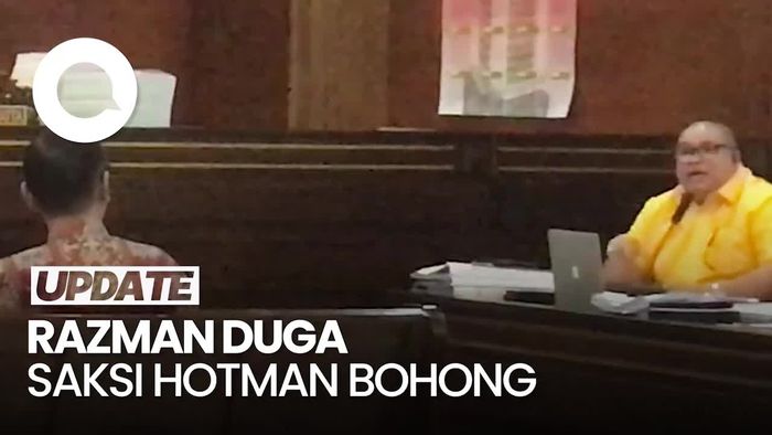 Video Saat Razman Emosi kepada Karyawan Hotman yang Jadi Saksi Persidangan