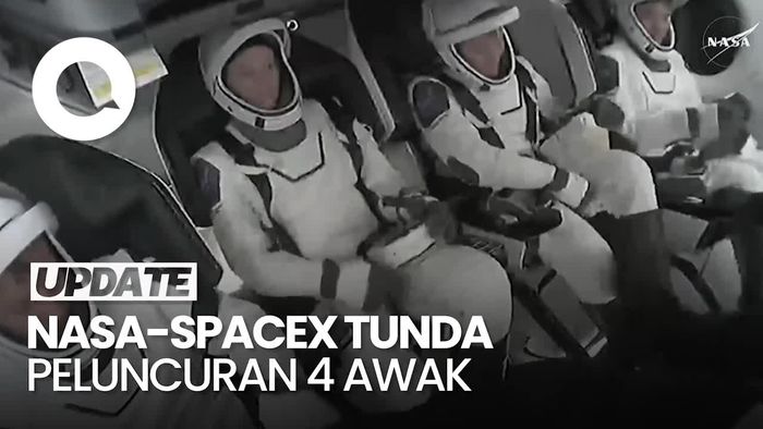 Video NASA Tunda Peluncuran Crew Dragon yang Jemput Astronaut Terjebak di ISS