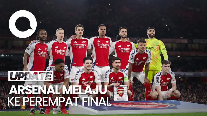 Video Arsenal Vs PSV: The Gunners Melaju ke Perempat Final dengan Agregat 9-3