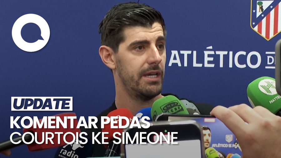 Video Komentar Pedas Courtois Buat Simeone yang Tak Rela Penalti Alvarez Dianulir