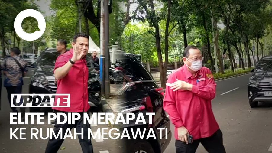 Video: Sejumlah Elite PDIP Merapat ke Rumah Megawati