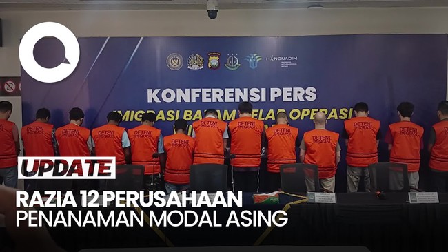 Video: Imigrasi Razia 12 Perusahaan PMA di Batam, Belasan WNA Langgar Aturan
