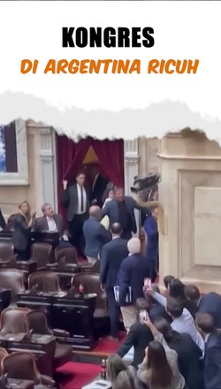 Video: Baku Hantam di Kongres Argentina gegara Bahas Pemakzulan Presiden