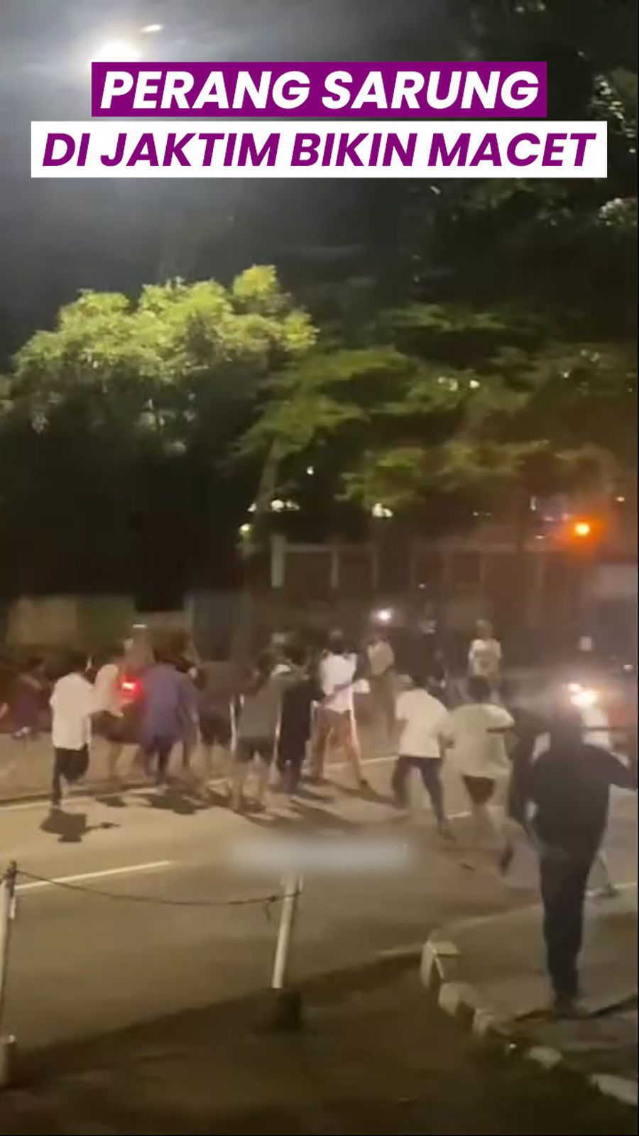 Video: Heboh Tawuran Perang Sarung di Jalanan Jaktim Bikin Macet
