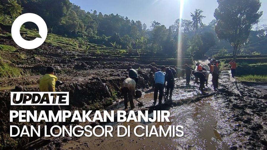 Video: Hujan Deras Bikin Sejumlah Wilayah di Ciamis Dilanda Banjir dan Longsor