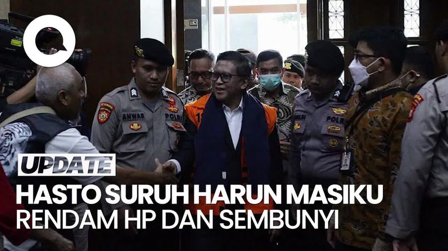 Video Jaksa KPK: Hasto Perintahkan Harun Masiku Rendam HP-Sembunyi