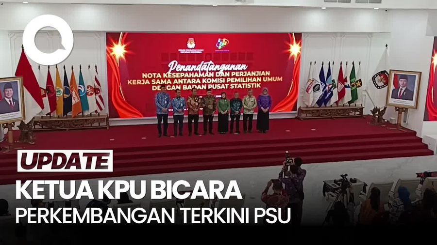 Video Ketua KPU Sampaikan Perkembangan Terkini Terkait Pemungutan Suara Ulang