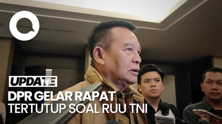 Video Komisi I DPR Gelar Rapat Tertutup di Hotel Fairmont Bahas RUU TNI