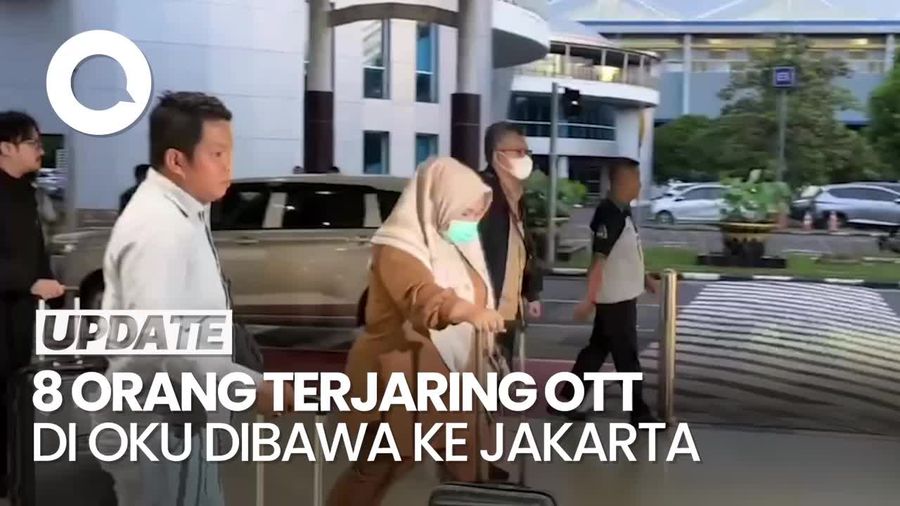 Video: Momen 8 Orang Terjaring OTT KPK di OKU Dibawa ke Jakarta