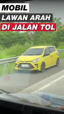 Video: Heboh Mobil Nekat Lawan Arah di Tol Paspro Berujung Tilang