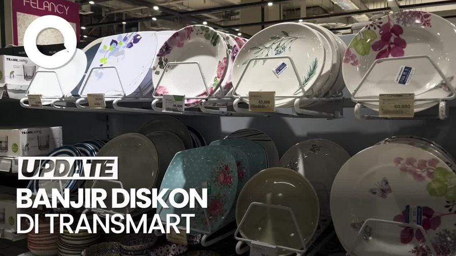 Video: Piring dan Gelas Cantik Diobral Murah di Transmart Full Day Sale