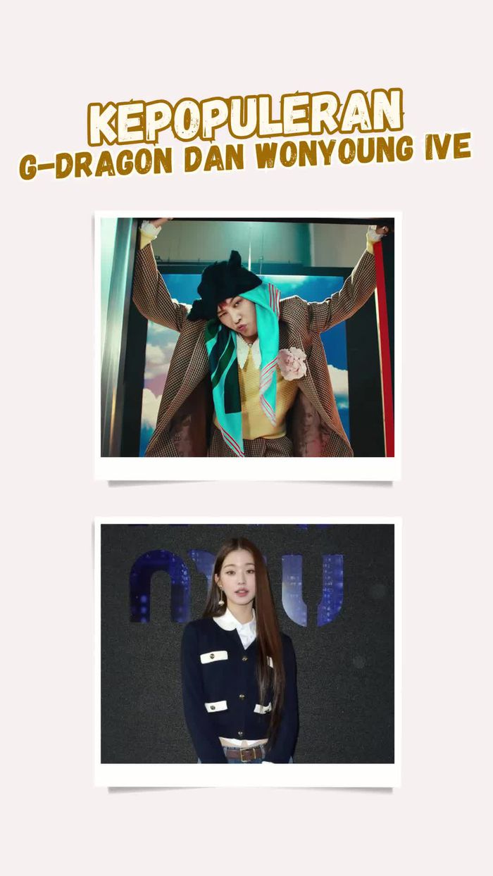 Video: G-Dragon-Wonyoung IVE Puncaki Ranking Brand Reputation Bulan Maret