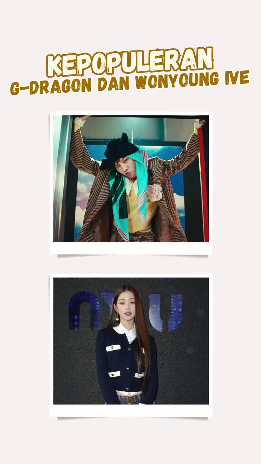 Video: G-Dragon-Wonyoung IVE Puncaki Ranking Brand Reputation Bulan Maret