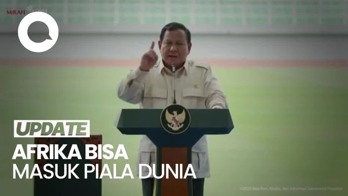 Video Prabowo: Afrika Bisa Masuk Piala Dunia, Jauh Lebih Miskin dari Kita