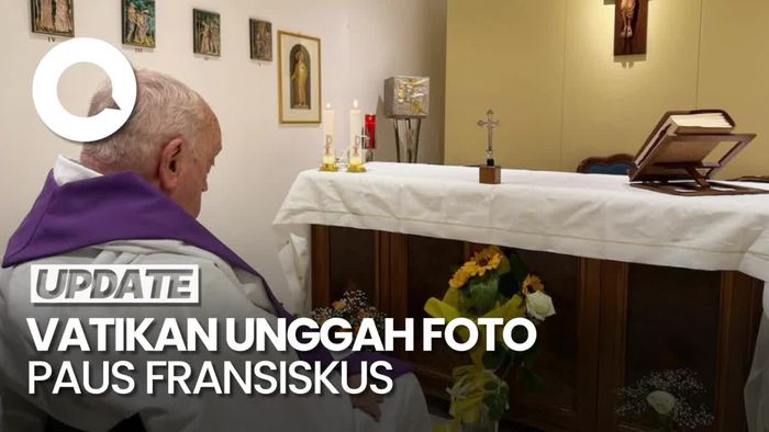 Video: Potret Perdana Paus Fransiskus Sejak Dirawat di RS karena Pneumonia