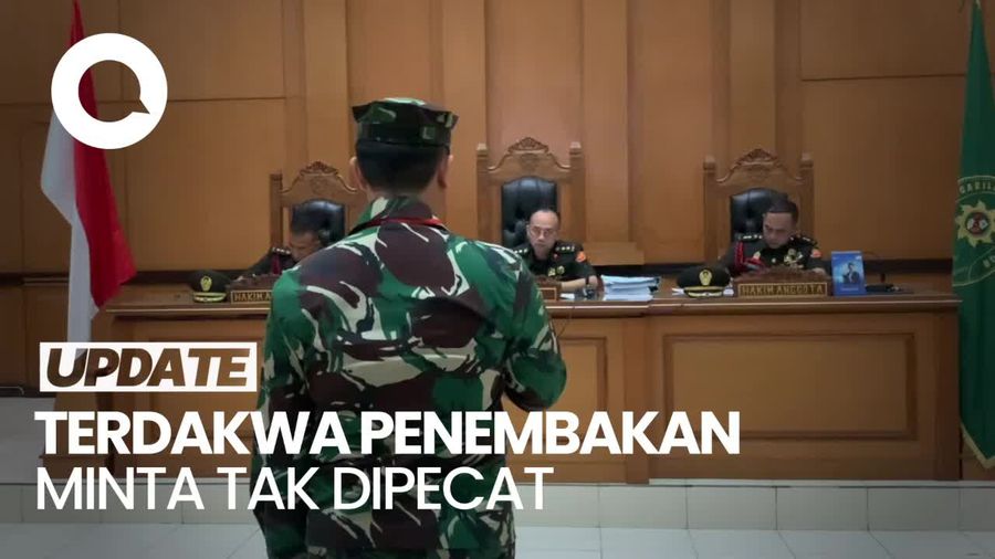 Video: Terdakwa Penembakan Bos Rental Mobil Minta Tak Dipecat dari TNI AL