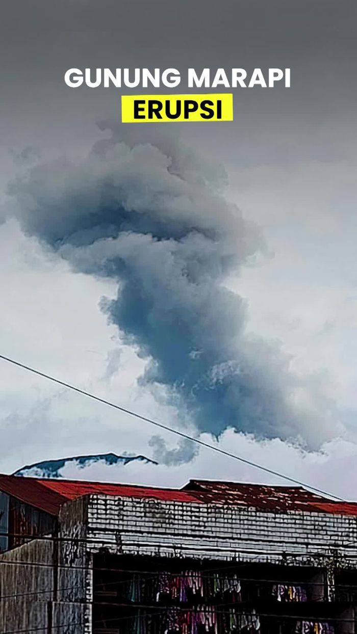 Video Detik-detik Gunung Marapi Erupsi