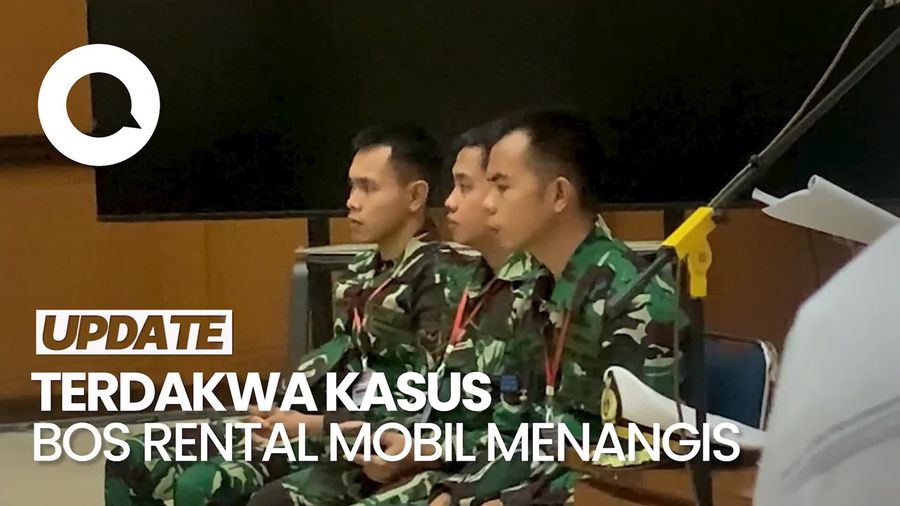 Video: Oknum TNI AL Kasus Bos Rental Mobil Nangis Saat Pembacaan Pleidoi