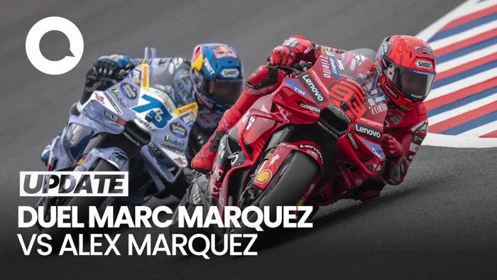Video Perang Saudara Lagi di MotoGP Argentina, Marc Marquez Juaranya