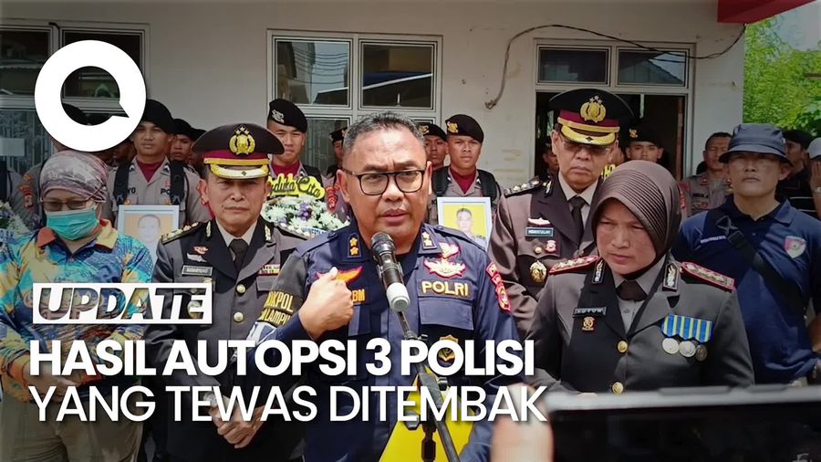 Video: Polisi Ungkap Hasil Autopsi 3 Anggota Polres Way Kanan yang Tewas Ditembak