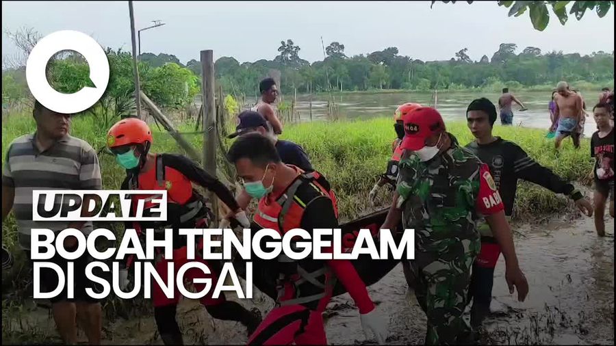 Video: Bocah di Muara Enim Tewas Tenggelam Saat Bermain di Sungai