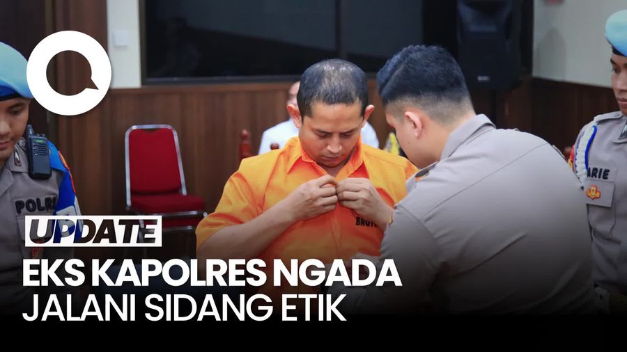 Video: Momen Eks Kapolres Ngada Jalani Sidang Kode Etik, Istrinya Hadir Jadi Saksi