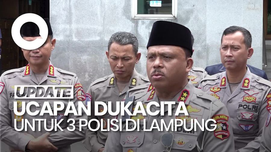 Video: Kakorlantas Ucap Belasungkawa atas Gugurnya 3 Polisi di Lampung