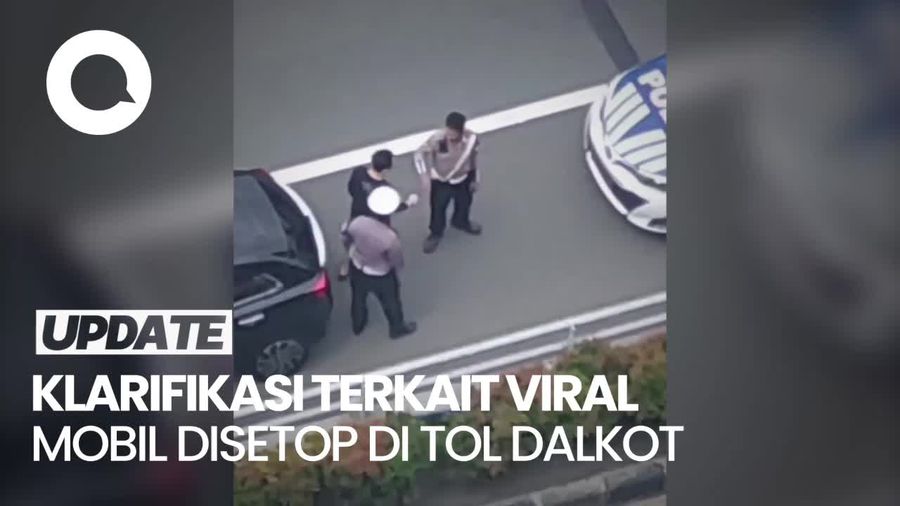 Video: Polda Metro Pastikan Tak Ada Pungli Terkait Viral Mobil Disetop di Tol Dalkot