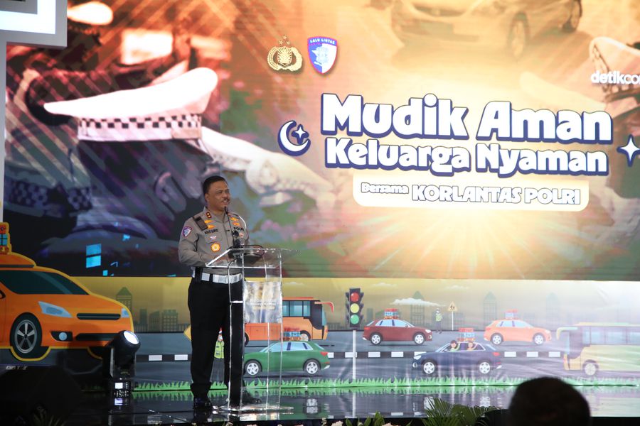 Gelaran Mudik Aman Keluarga Nyaman Bersama Korlantas 
