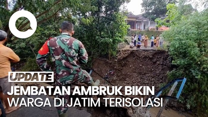 Video: Jembatan Ambruk, Warga Dusun Sumberejo Terisolasi