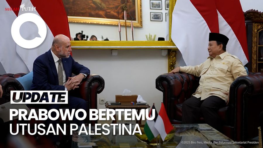 Video: Prabowo Terima Utusan Khusus Palestina di Istana, Ini yang Dibahas