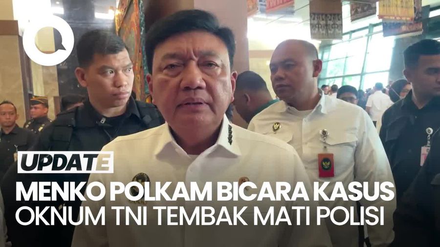 Video Menko Polkam Tegaskan Oknum TNI Penembak Mati 3 Polisi Harus Dihukum Berat