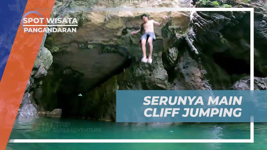 Mengalami Serunya Cliff Jumping di Pangandaran