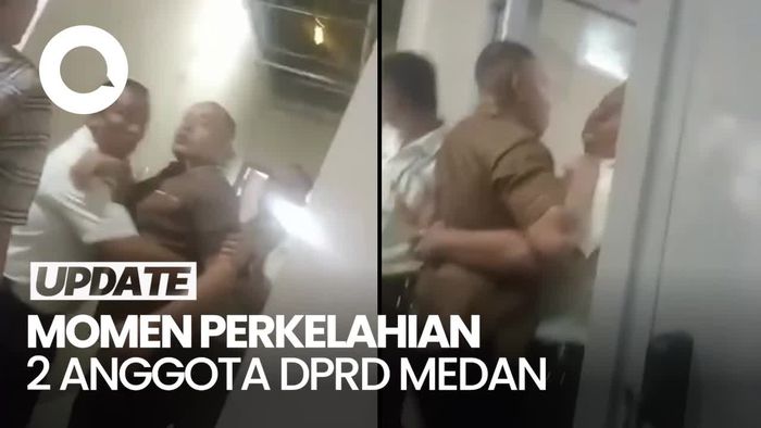 Video: Heboh 2 Anggota DPRD Medan Berkelahi di Kamar Mandi Seusai Rapat