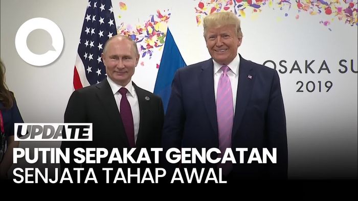 Video: Ditelepon Trump, Putin Sepakat Gencatan Senjata Tahap Awal dengan Ukraina