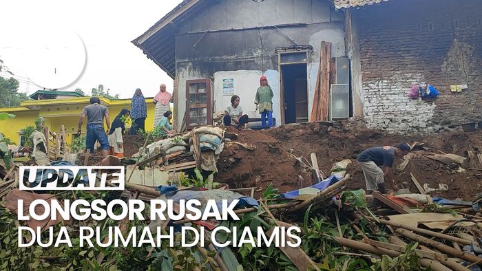 Video: Kondisi Rumah Warga di Ciamis Rusak Akibat Tebing Longsor