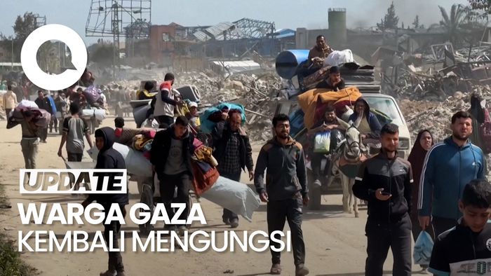 Video: Militer Israel Paksa Warga Gaza Mengungsi di Tengah Serangan Udara