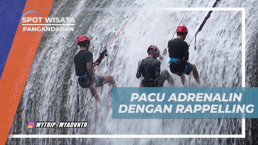Tantangan Menarik Dalam Bermain Rappelling di Curug Leuwi Letak, Pangandaran