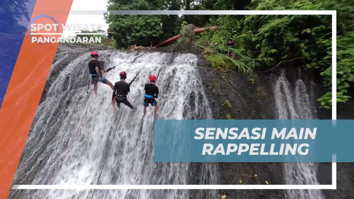 Rasakan Sensasi Mendebarkan Saat Rappelling di Pangandaran