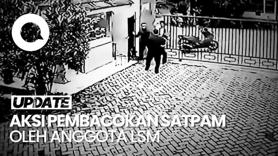 Video: Satpam di Tangerang Dibacok Anggota LSM yang Minta THR