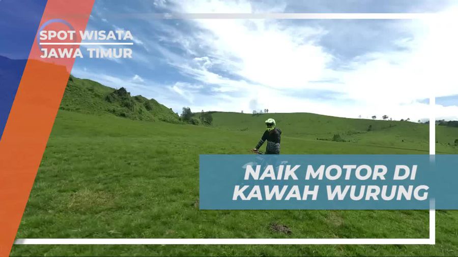 Mengelilingi Kawah Wurung Sambil Menyusuri Jalan dengan Motor di Bondowoso