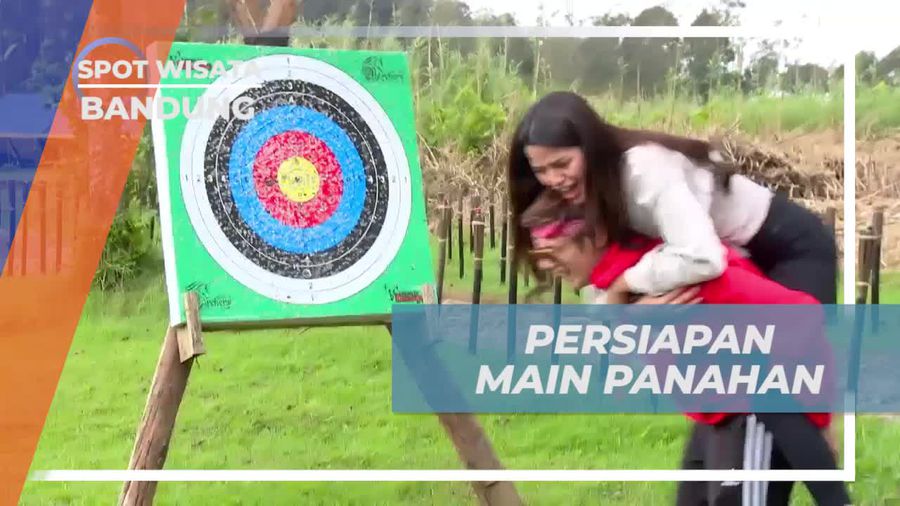 Bersiap Menantang Diri Dalam Kegiatan Panahan di Ranca Upas, Bandung