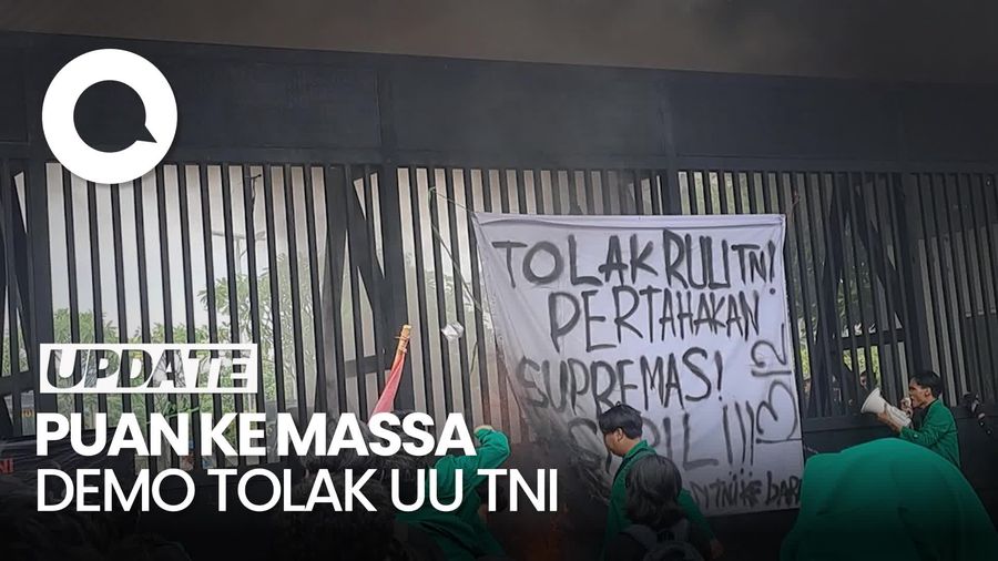 Video Puan ke Massa Demo Tolak UU TNI: Kami Siap Beri Penjelasan