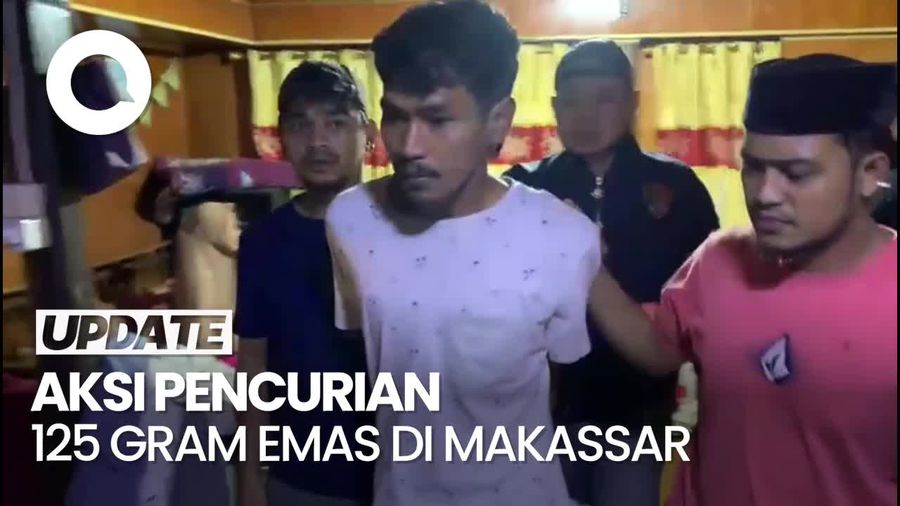 Video: Mantan Karyawan Bobol Rumah Pengusaha di Makassar, Curi 125 Gram Emas