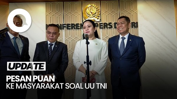 Video Puan Ajak Masyarakat Baca UU TNI: Jangan Berburuk Sangka Dahulu