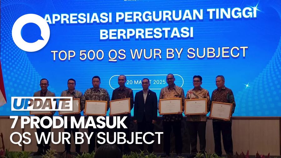  Video: 7 Bidang Ilmu di PTN Indonesia yang Masuk QS WUR by Subject 2025