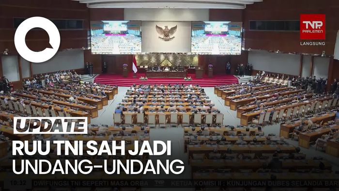 Video: Tok! DPR Resmi Sahkan RUU TNI Jadi Undang-undang