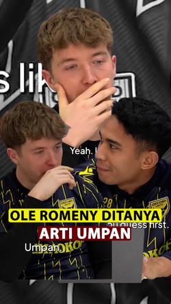 Video Ole Romeny Ditanya Marselino Arti Umpan: Menang?